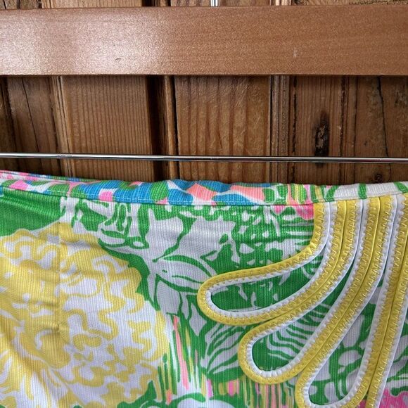Lilly Pulitzer Size 0 Mini Skirt Zip Back Liner Removed Jasmine Skort - No Skort - Picture 3 of 15